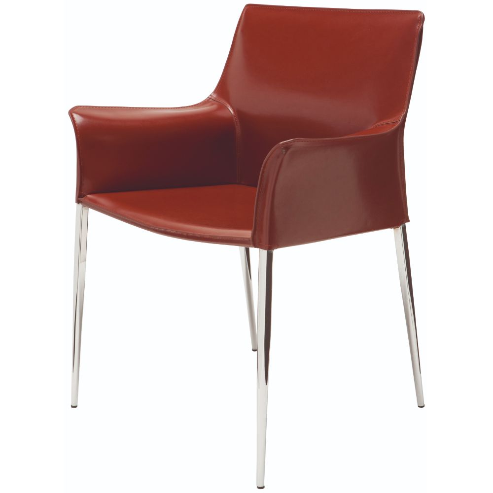 Nuevo HGAR400 COLTER DINING CHAIR in BORDEAUX